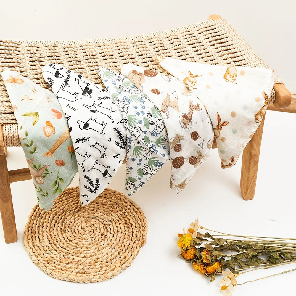🌿 SET DE PAÑUELOS DE MUSELINA – SUAVIDAD, CALIDAD Y VERSATILIDAD