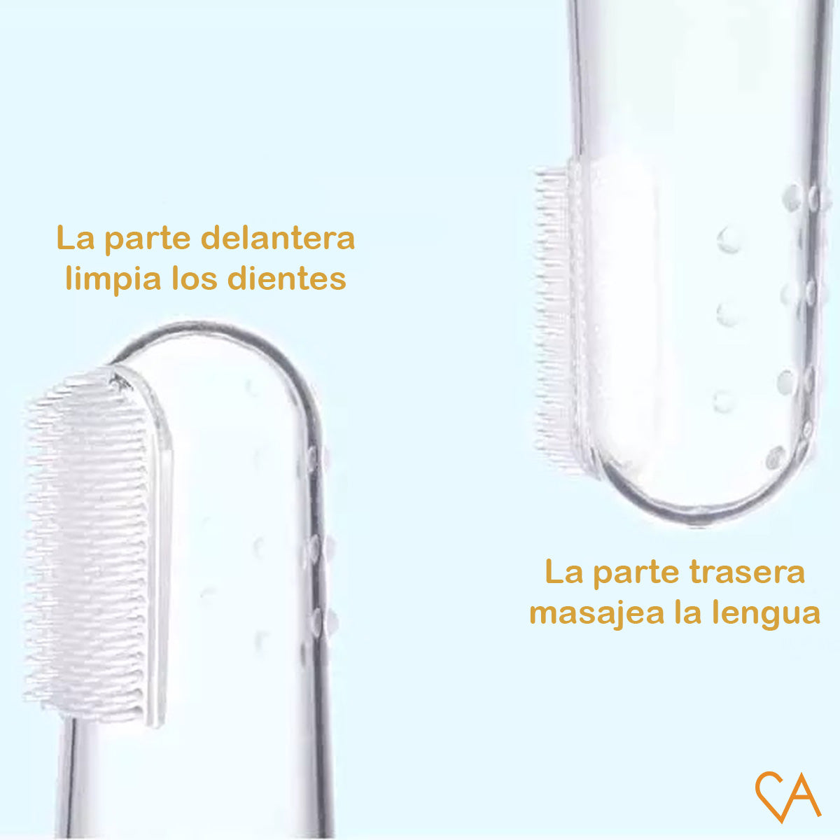🦷 CEPILLO DE DIENTES PARA DEDO – LIMPIEZA SUAVE Y SEGURA PARA TU BEBÉ